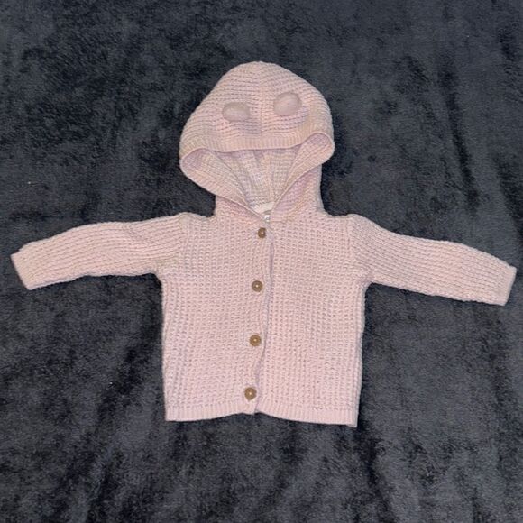 3m carters pink button up sweater - Picture 1 of 2